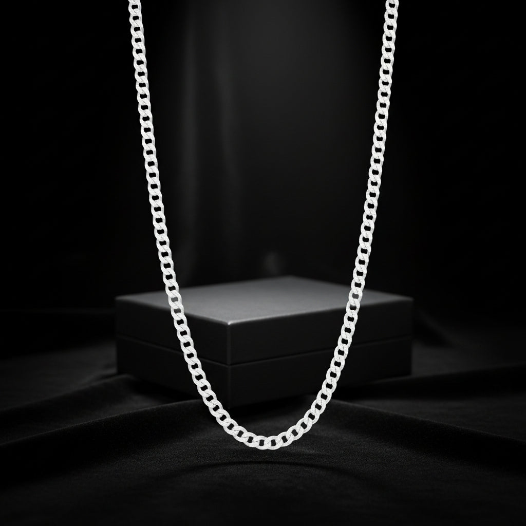 Bold Curb 925 Silver Chain