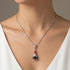 Bold Lipstick 925 Sterling Silver Beauty Pendant