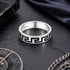 Bold Oxidized Meander Band 925 Sterling Silver Ring for Men