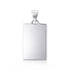 Bold Rectangular Pattern 925 Sterling Silver Personalised Pendant for Men