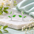 Botanical Leaf Glow 925 Sterling Silver Stud for Kids