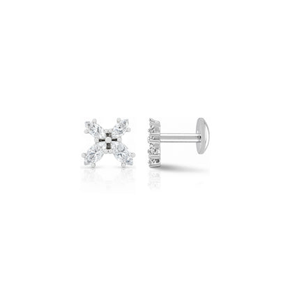 Butterfly Bloom Shine 925 Sterling Silver Stud for Women