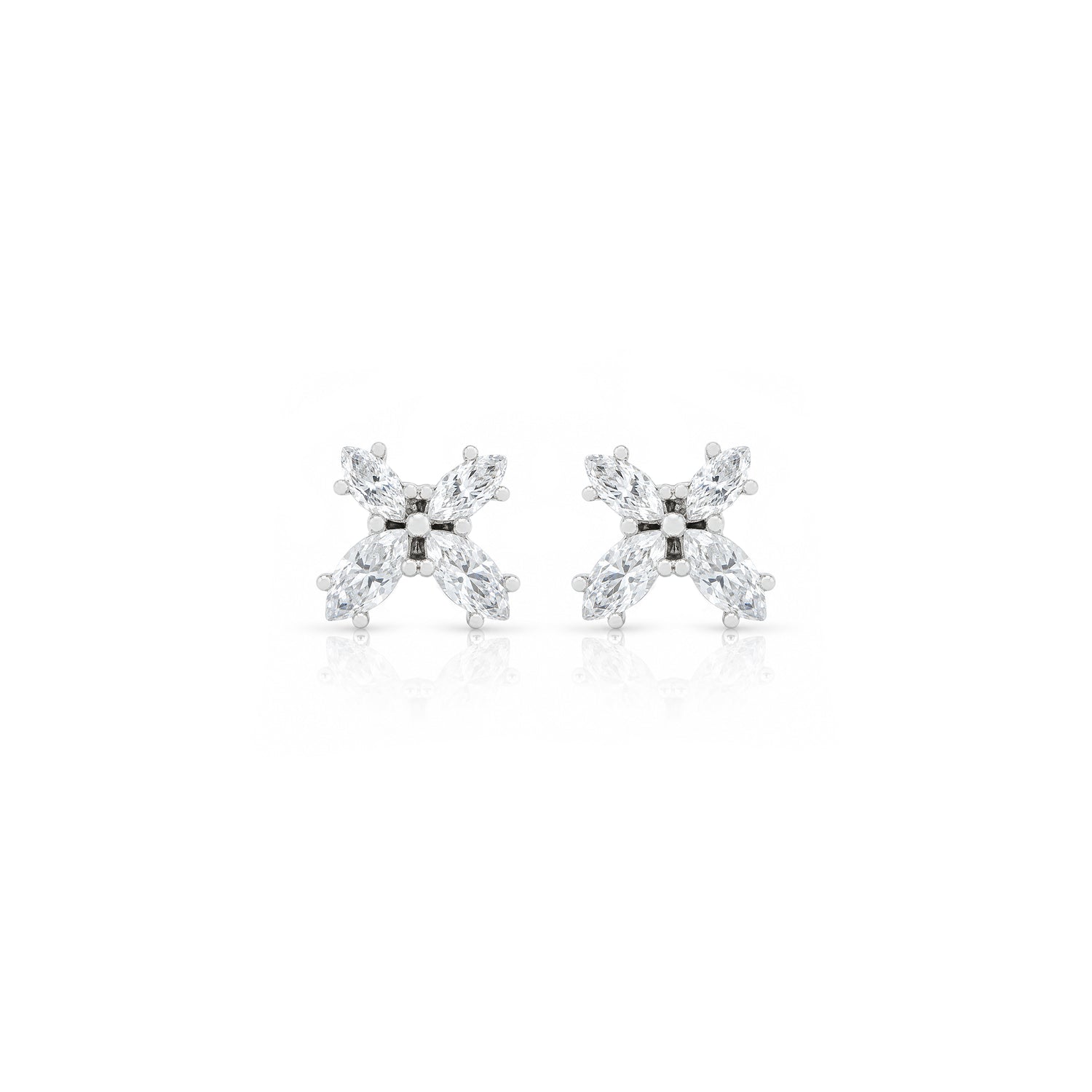 Butterfly Bloom Shine 925 Sterling Silver Stud for Women