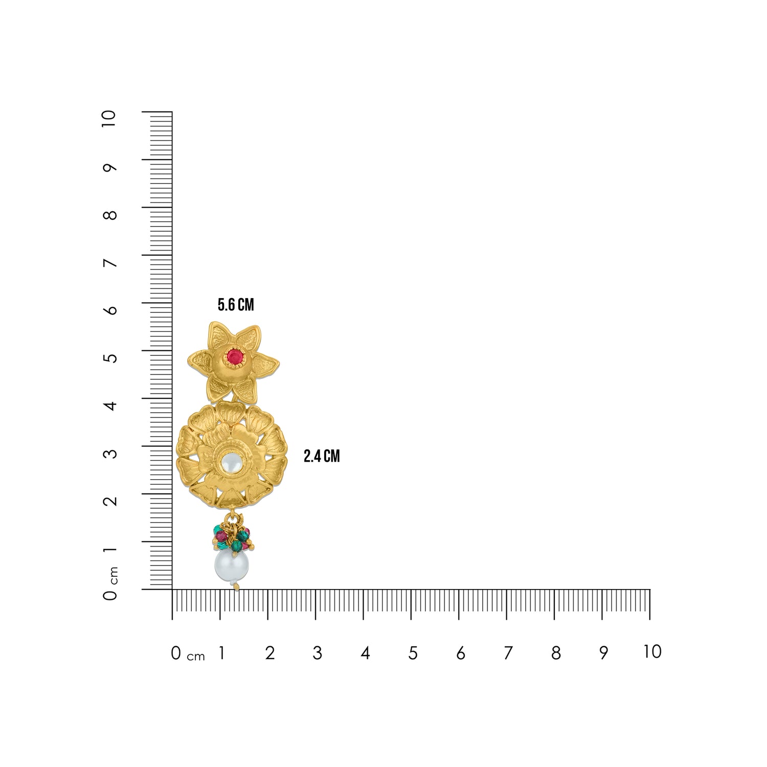 925 Sterling Silver Floral Cascade Pearl Earrings for Women