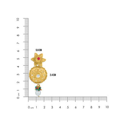 925 Sterling Silver Floral Cascade Pearl Earrings for Women