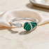 Emerald Orbit 925 Silver Statement Ring