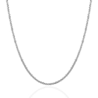 Eternal Sparkle 925 Sterling Silver Chain for Women