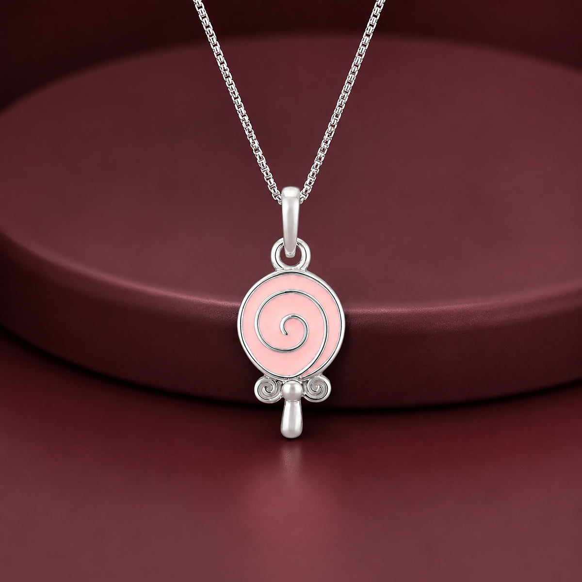 Silver Lollipop Kids Pendant