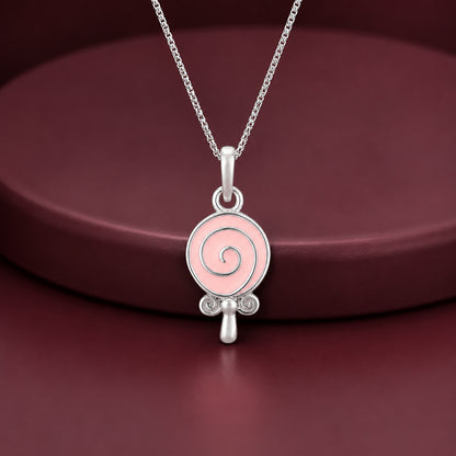 Silver Lollipop Kids Pendant
