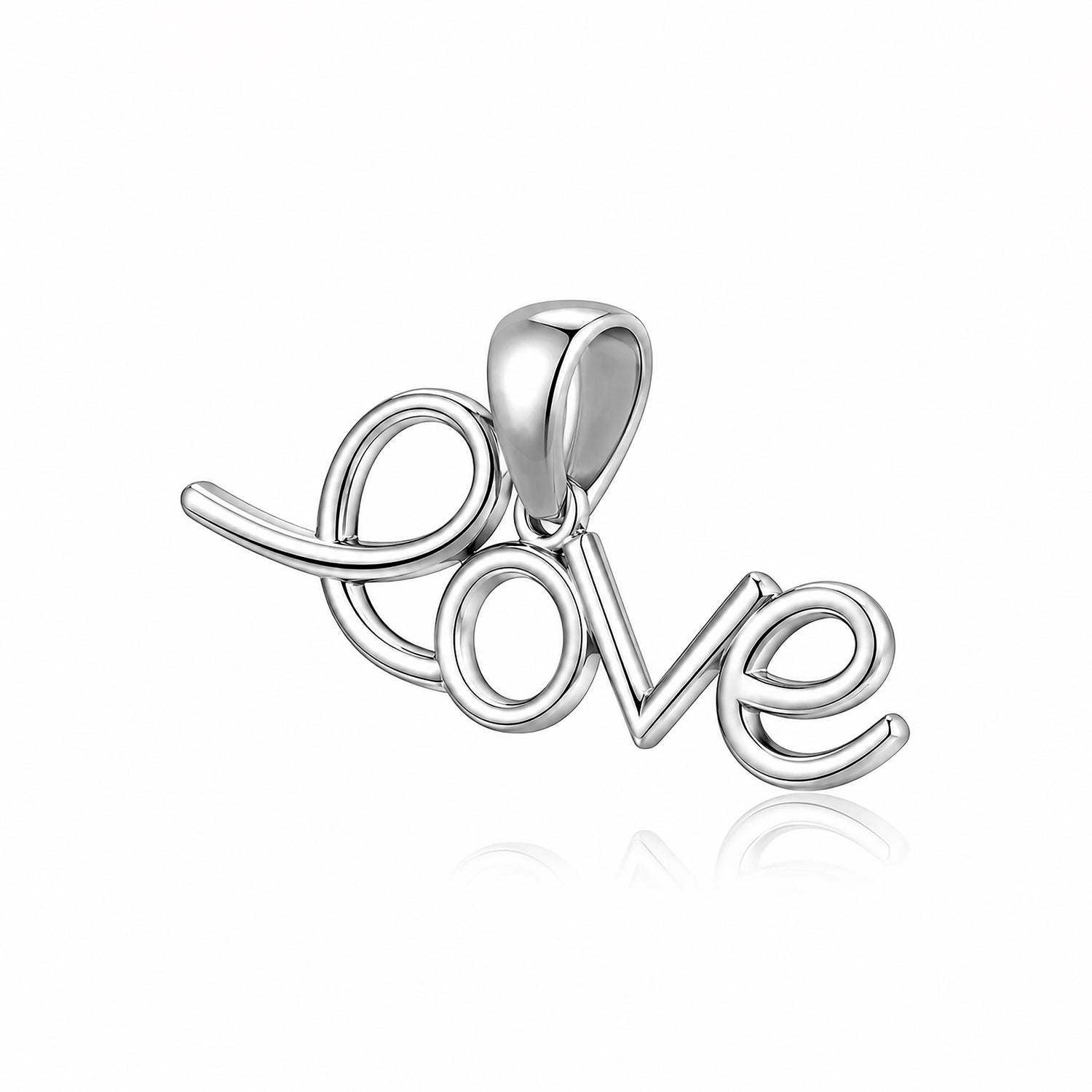 Pure Love 925 Sterling Silver Charm Pendant