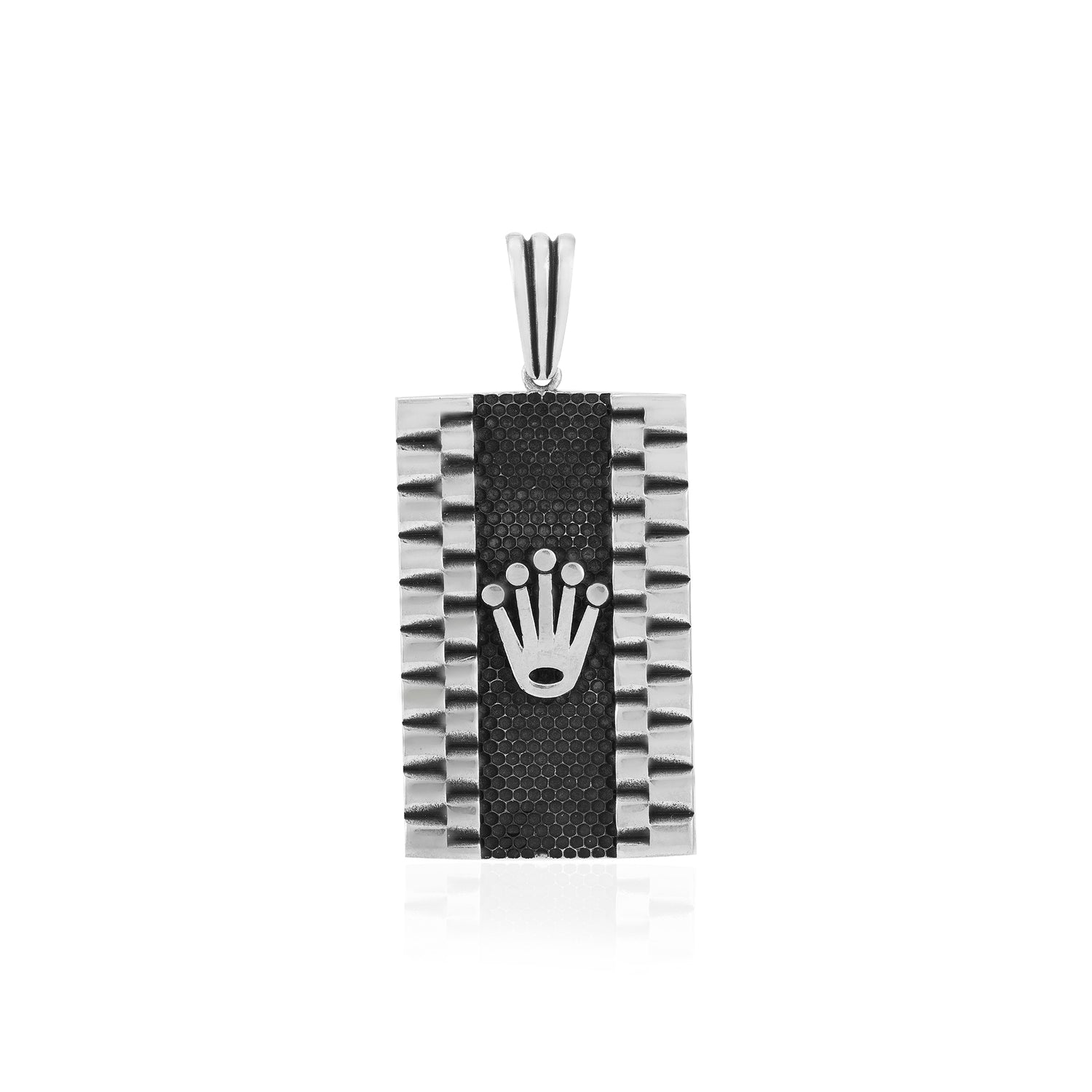 Regal Queen Crown Design 925 Sterling Silver Pendant