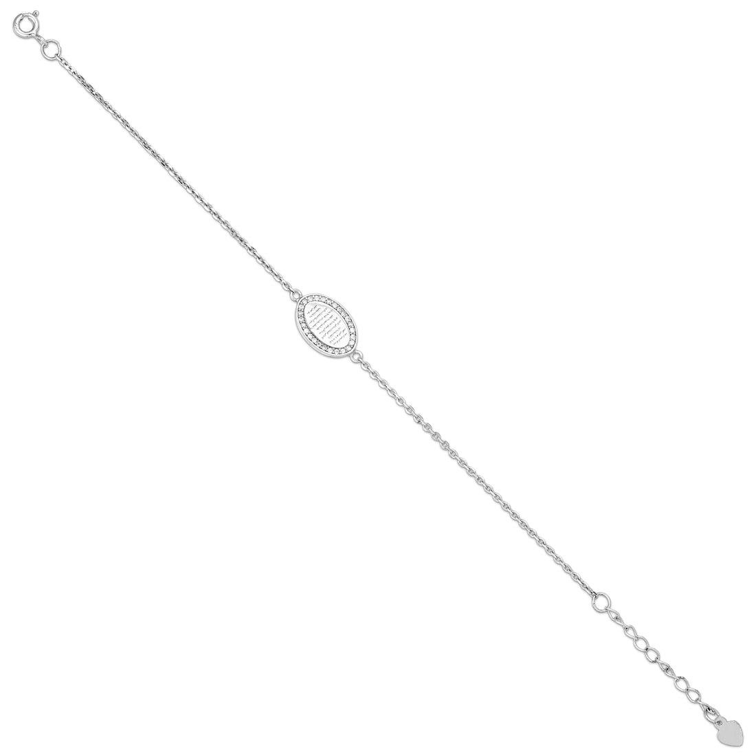Shine Oval Halo 925 Sterling Silver Bracelet for women