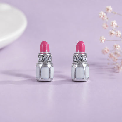 Sparkling Beauty Makeup Delight 925 Sterling Silver Baby Stud 