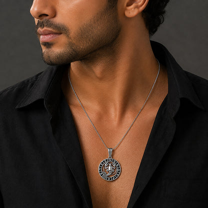 Cancer Zodiac Silver Rakhi Pendant