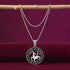 Capricorn Zodiac Silver Pendant