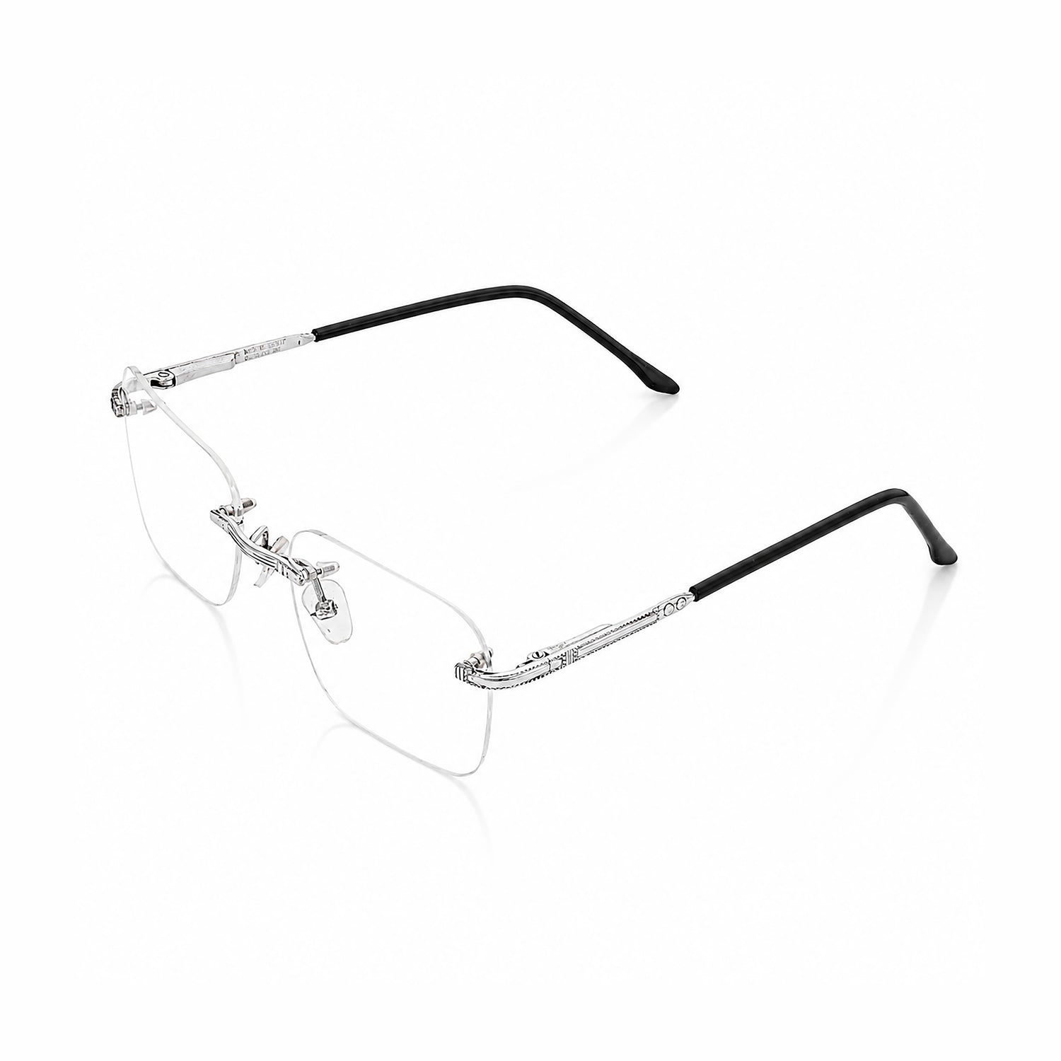 Cartier Rimless Eyeglasses Silver
