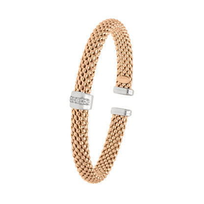 Cascade Cuff Rose Gold Bracelet