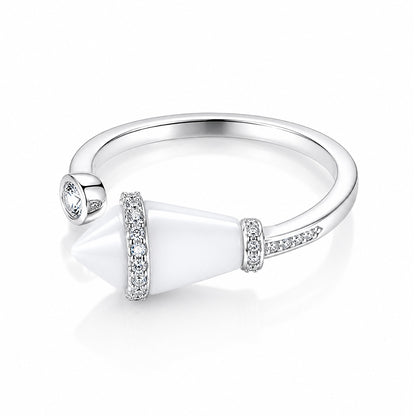 Celestial Halo Embrace 925 Sterling Silver Ring