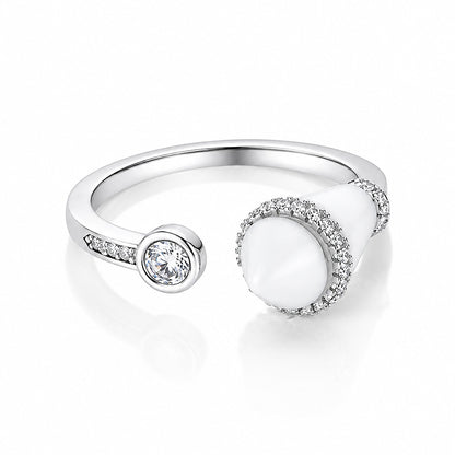 Celestial Halo Embrace 925 Sterling Silver Ring