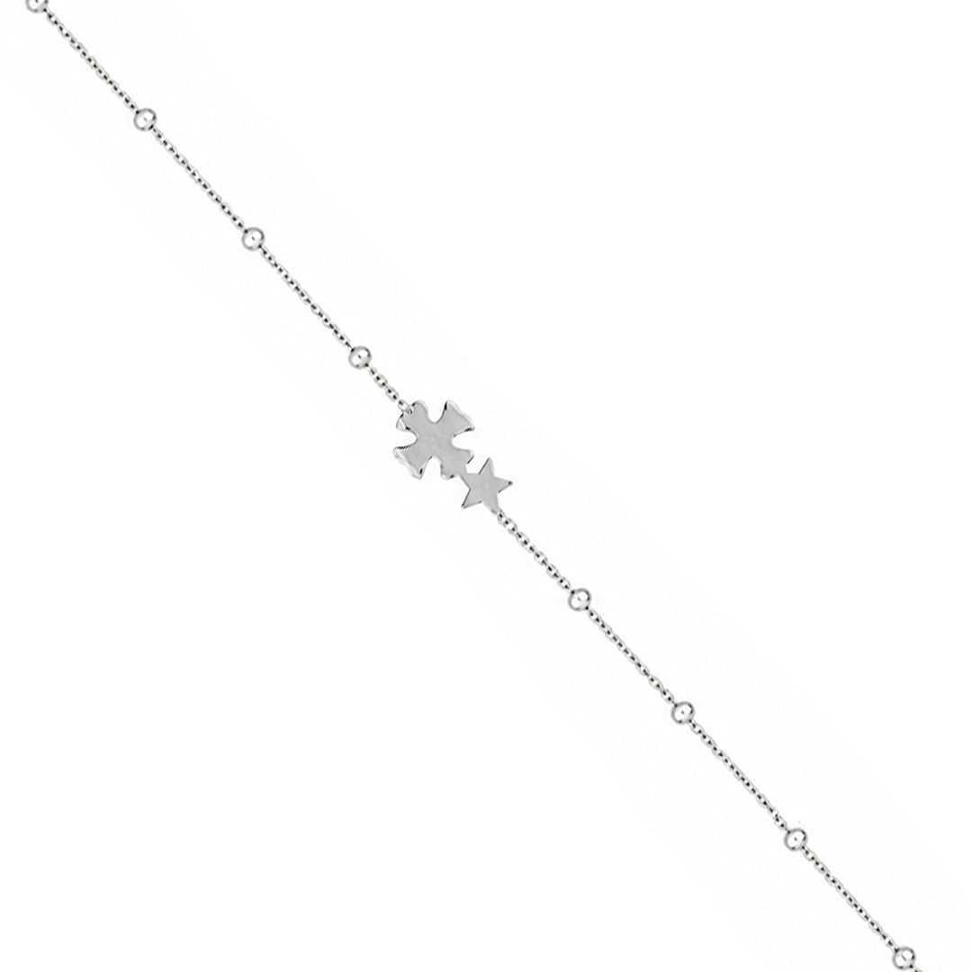 Celestial Clover Star 925 Sterling Silver Bracelet