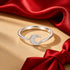 Celestial Crescent Moon Pave Sterling Silver Ring
