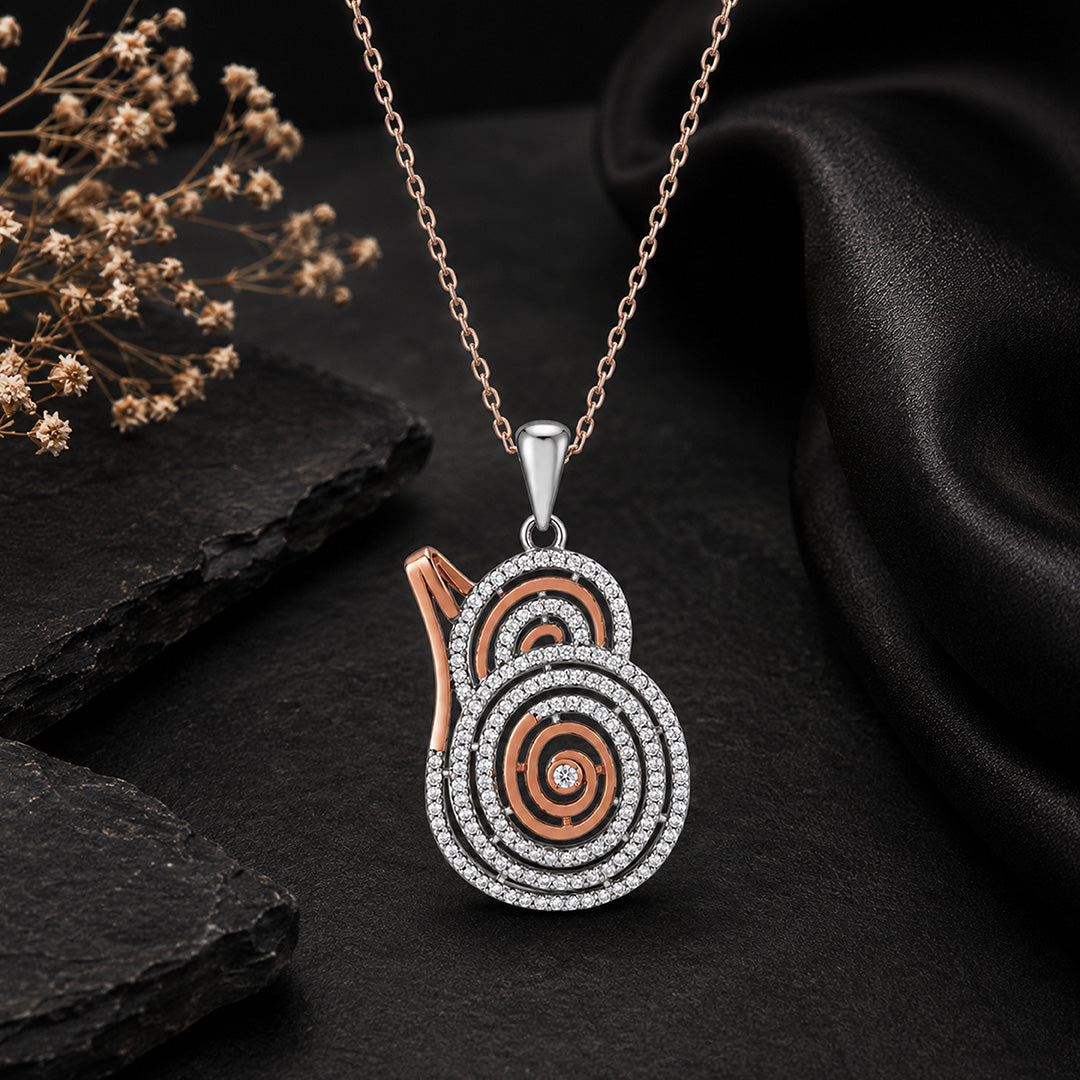 Celestial Loop 925 Sterling Silver Shine Pendant