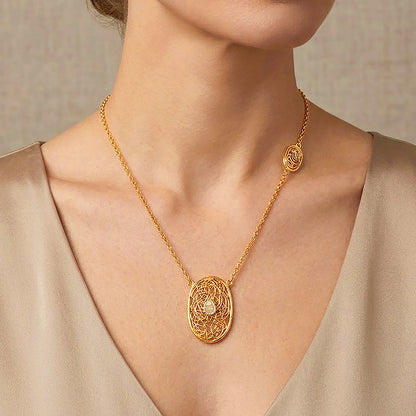 Celestial Nest Glow 925 Sterling Silver Chain Pendant
