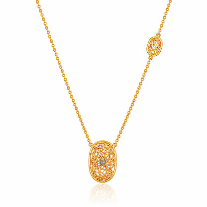 Celestial Nest Glow 925 Sterling Silver Chain Pendant