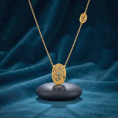 Celestial Nest Glow 925 Sterling Silver Chain Pendant