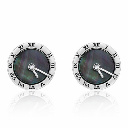 Celestial Roman Elegance 925 Sterling Silver Premium Earrings