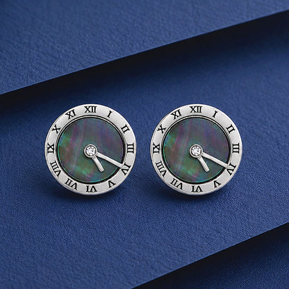 Celestial Roman Elegance 925 Sterling Silver Premium Earrings