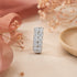 Celestial Shimmer Vertical Crystal Silver Nose Pin