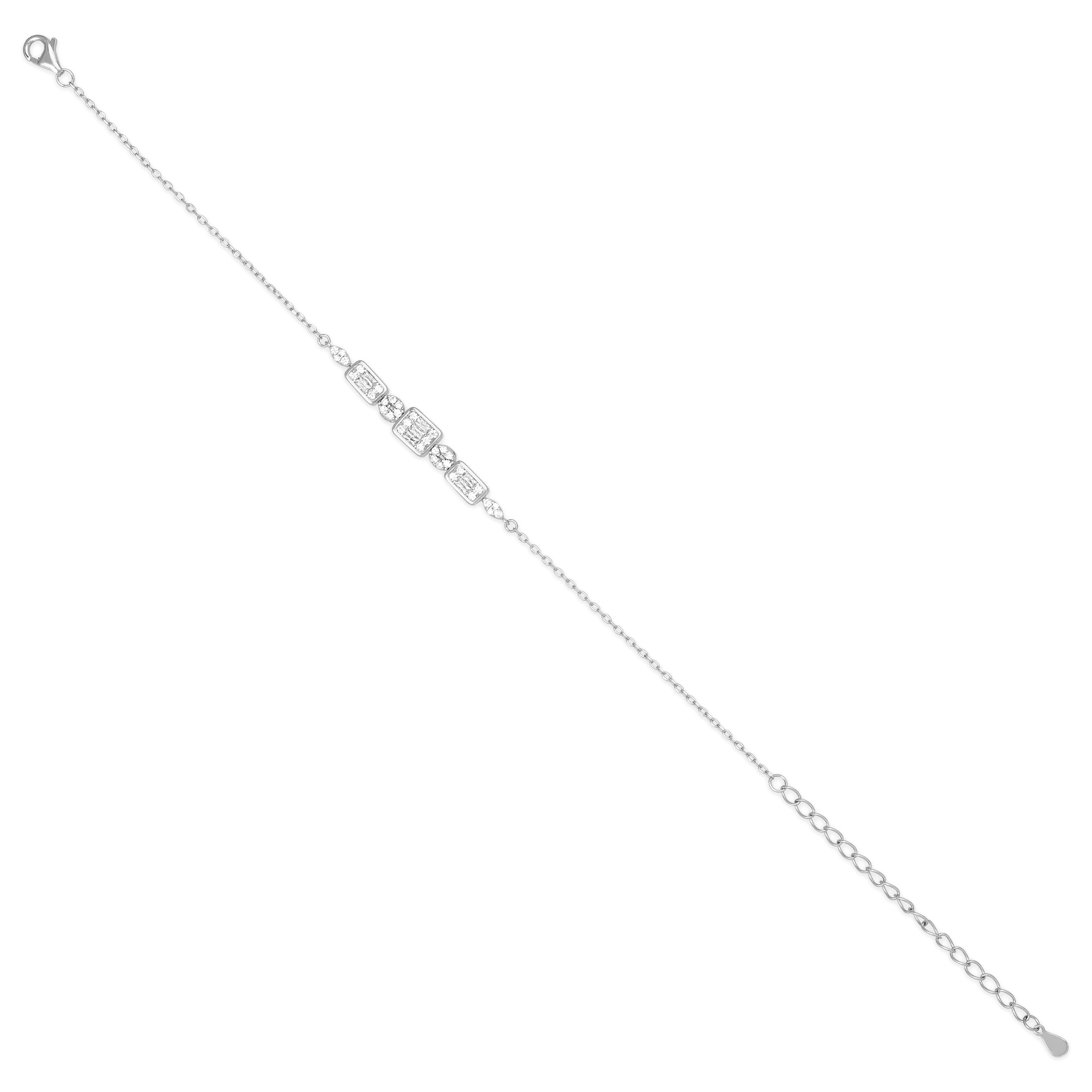 Celestial Sparkle 925 Sterling Silver Designer Bracelet for Women