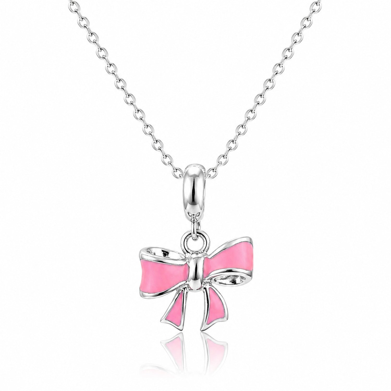 Charming Bow 925 Sterling Silver Pendant