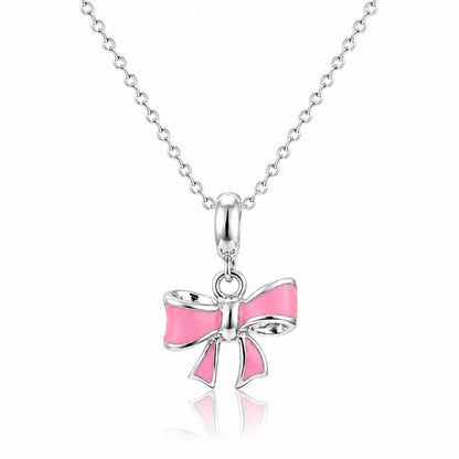 Charming Bow 925 Sterling Silver Pendant