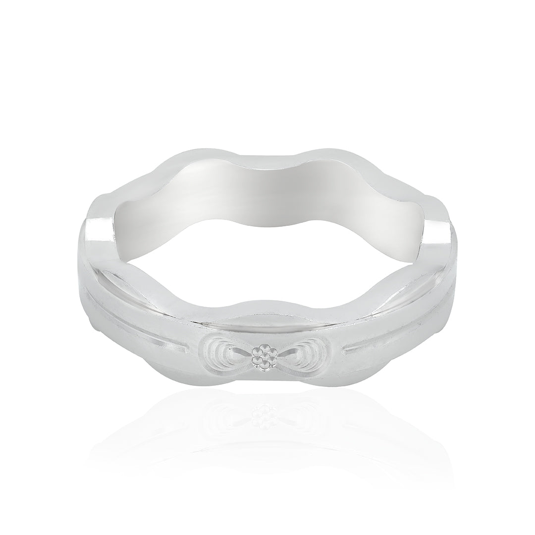 Charming Infinity Wave 925 Sterling Silver Ring for Women