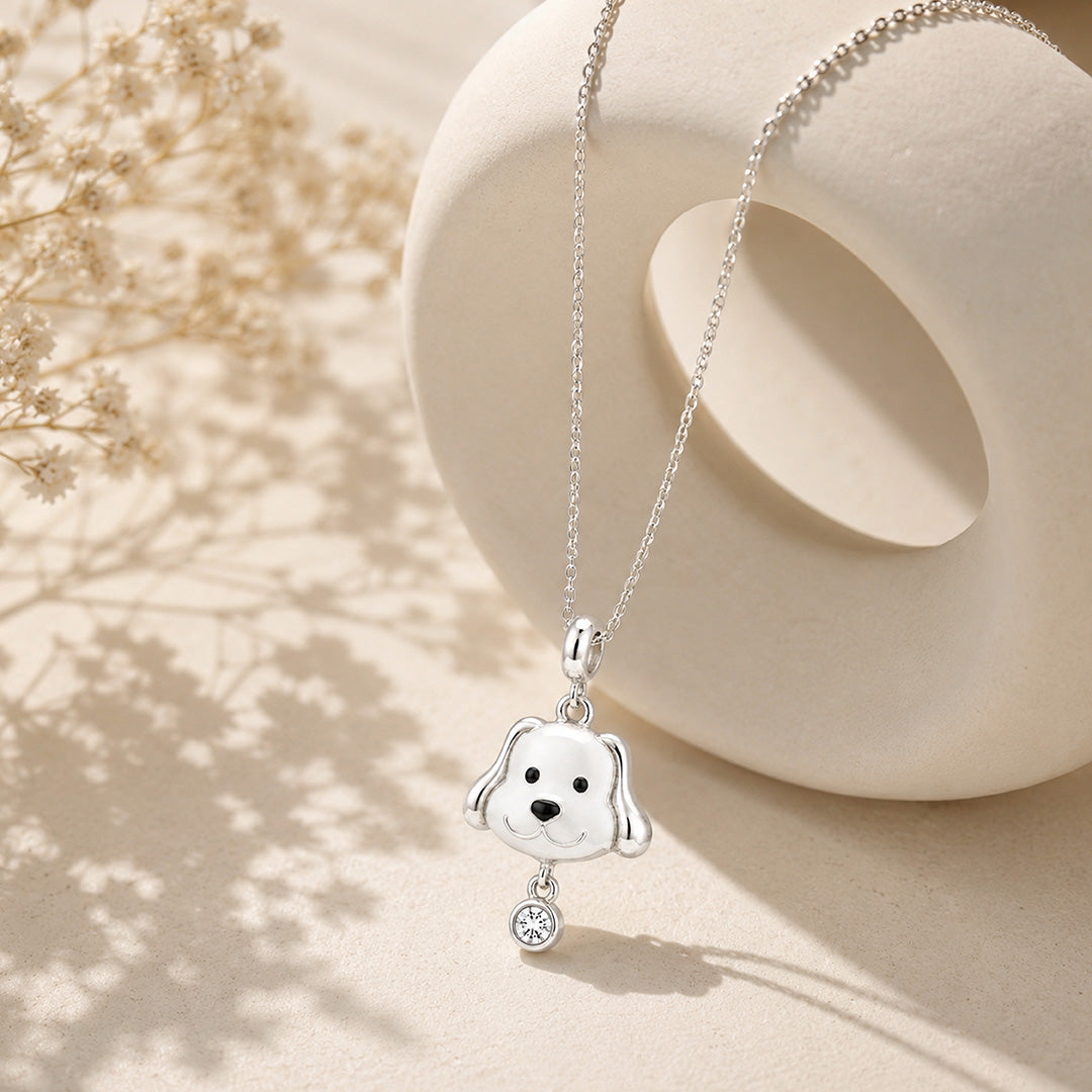 Charming Puppy 925 Sterling Silver Pendant