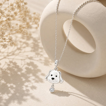 Charming Puppy 925 Sterling Silver Pendant