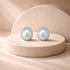 Charming Round Pearl 925 Sterling Silver Stud for Women