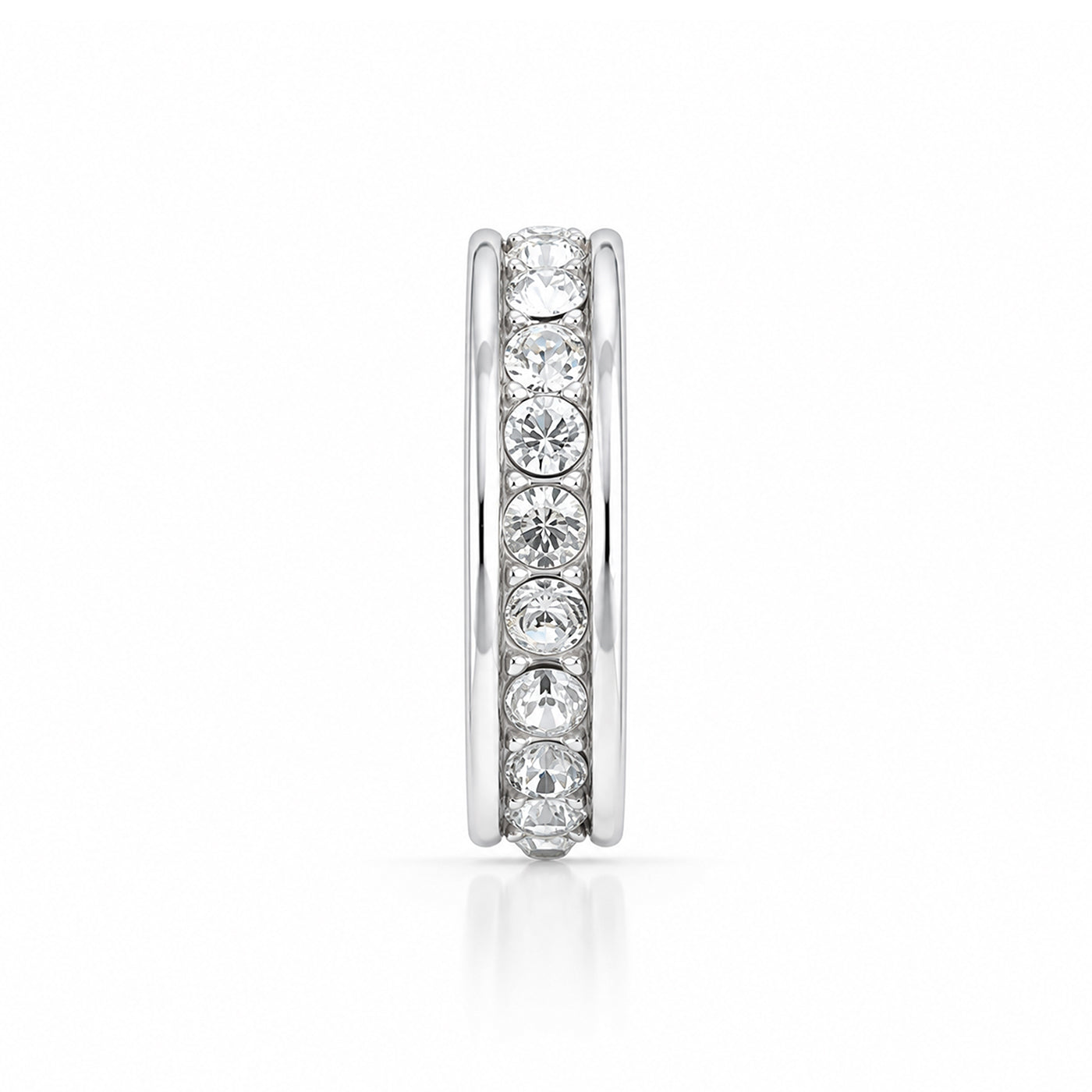 Classic Eternity Circle 925 Sterling Silver Pendant