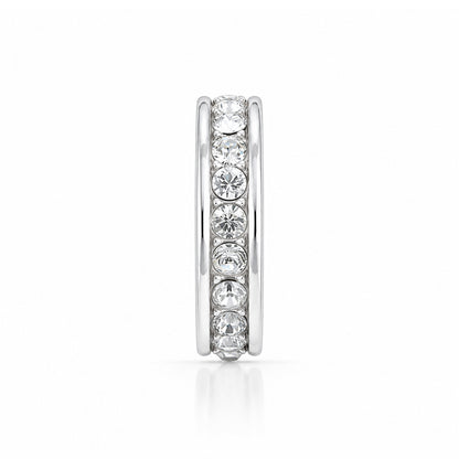 Classic Eternity Circle 925 Sterling Silver Pendant