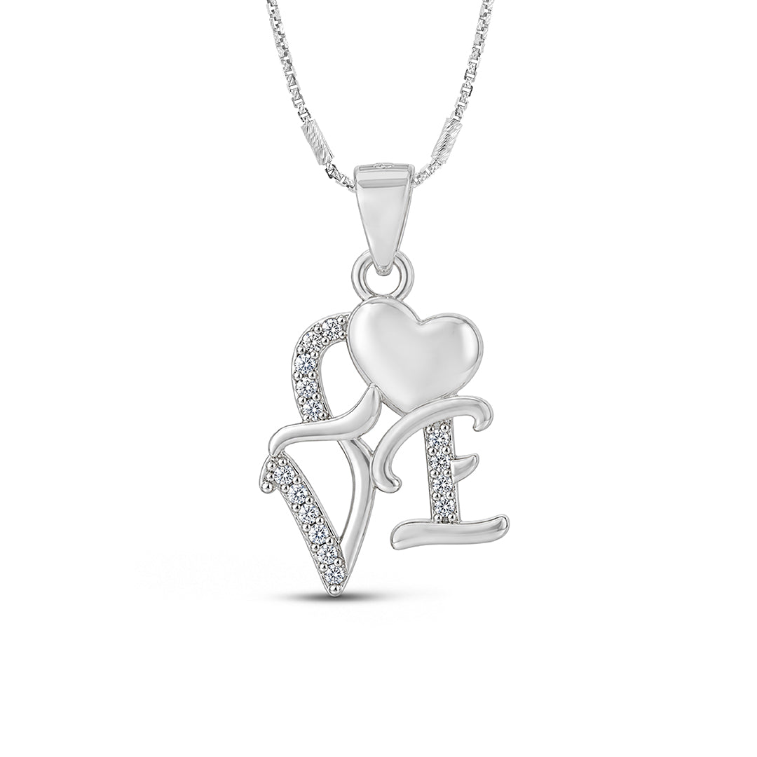 Classic Love Heart Sterling Silver Pendant