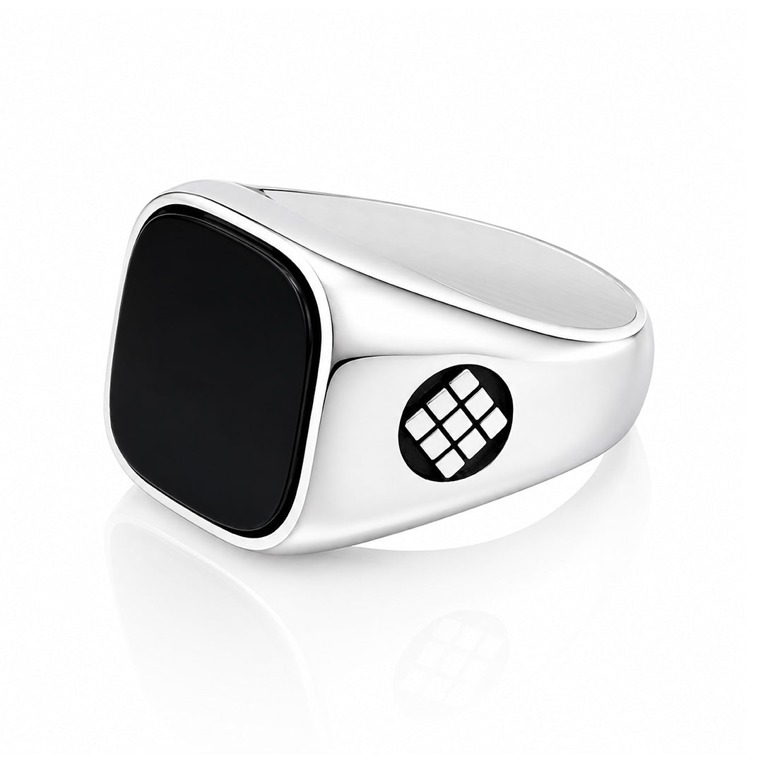 Classic Onyx 925 Sterling Silver Ring for Men