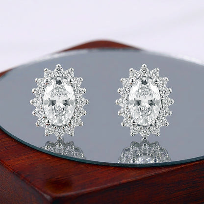 Classic Radiance Glow 925 Sterling Silver Stud for women