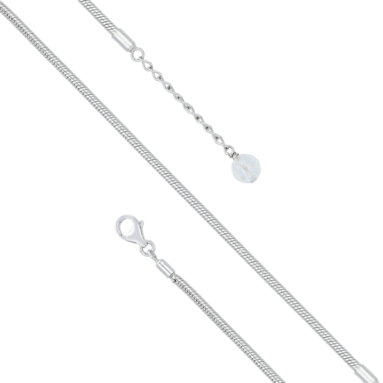 Classic Rope 925 Sterling Silver Adjustable Chain Bracelet