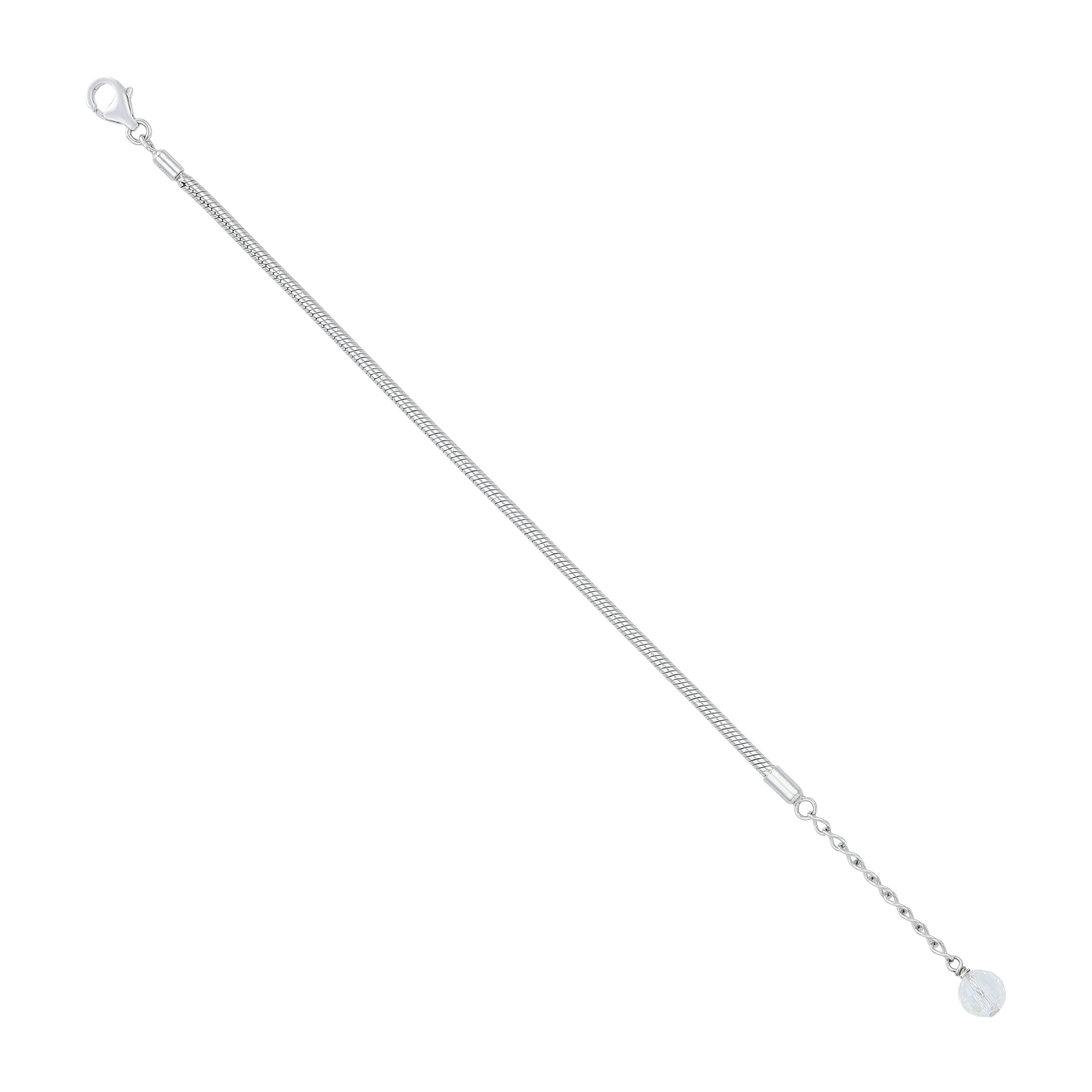 Classic Rope 925 Sterling Silver Adjustable Chain Bracelet