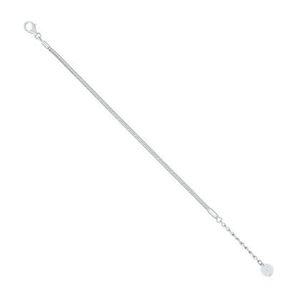 Classic Rope 925 Sterling Silver Adjustable Chain Bracelet