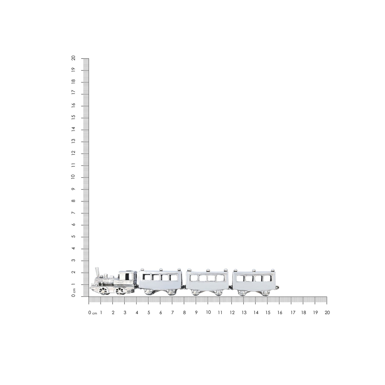 Classic Train Collection 925 Sterling Silver Model Miniature