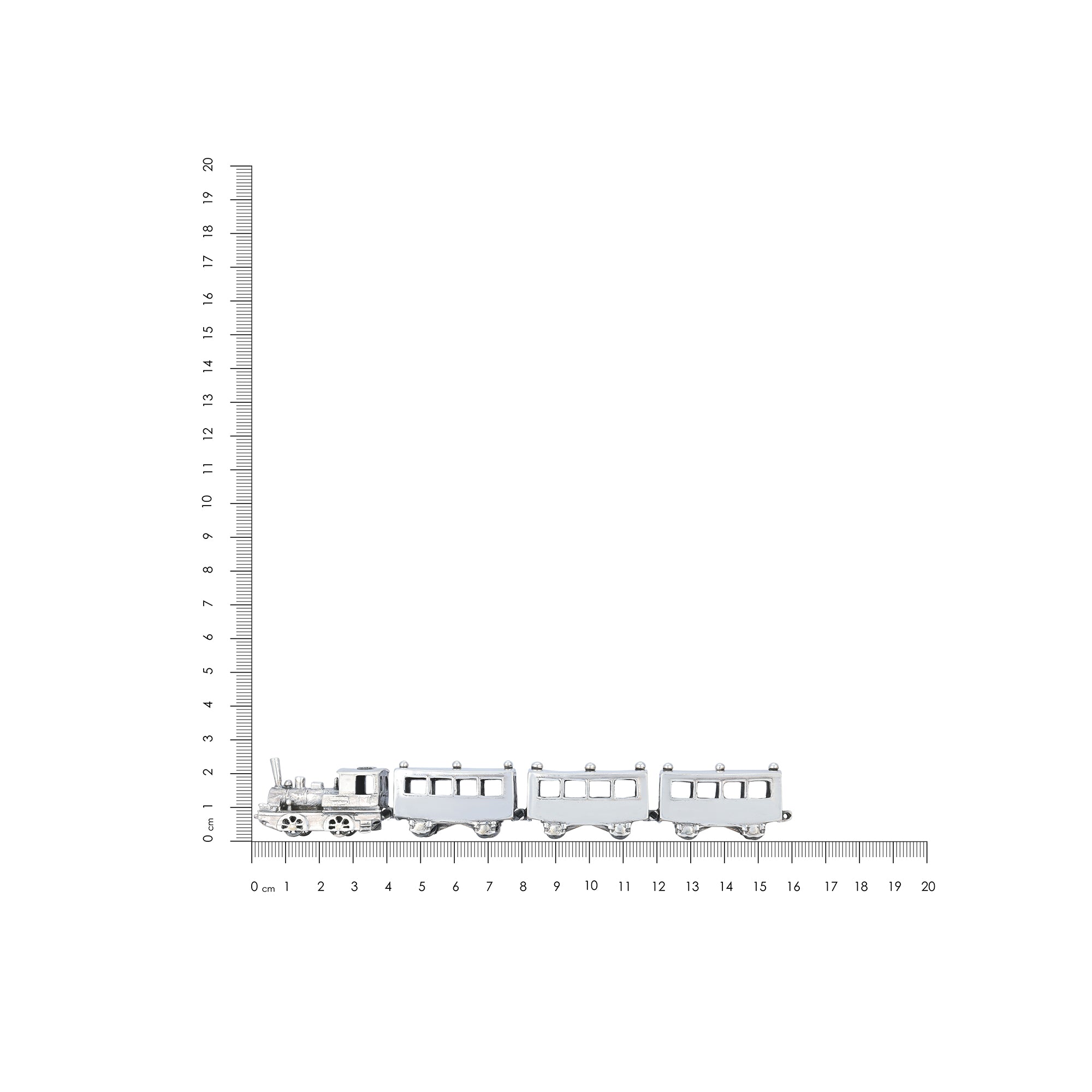 Classic Train Collection 925 Sterling Silver Model Miniature