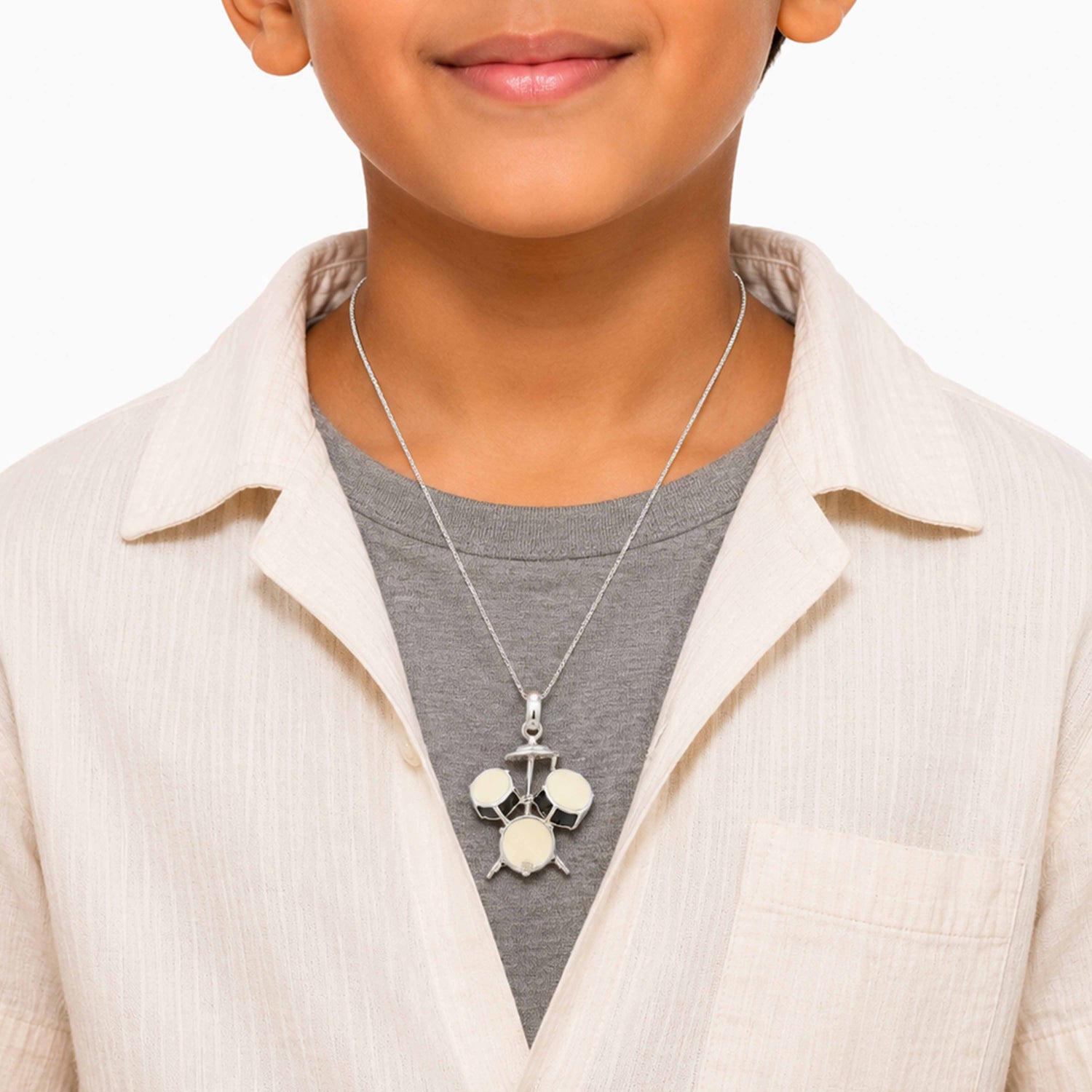 Classic DrumEnsemble 925 Sterling Silver Signature Pendant